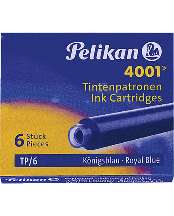 Pelikan TP/6 Blue cartouche d'encre 6 pièce(s) Bleu