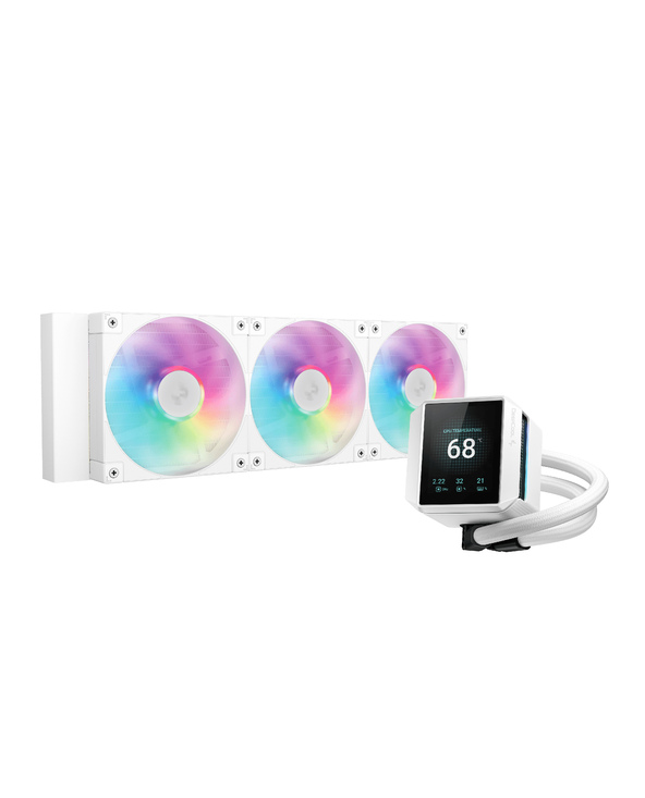 DeepCool Mystique 360 WH ARGB Processeur Refroidisseur de liquide tout-en-un 12 cm Blanc 1 pièce(s)
