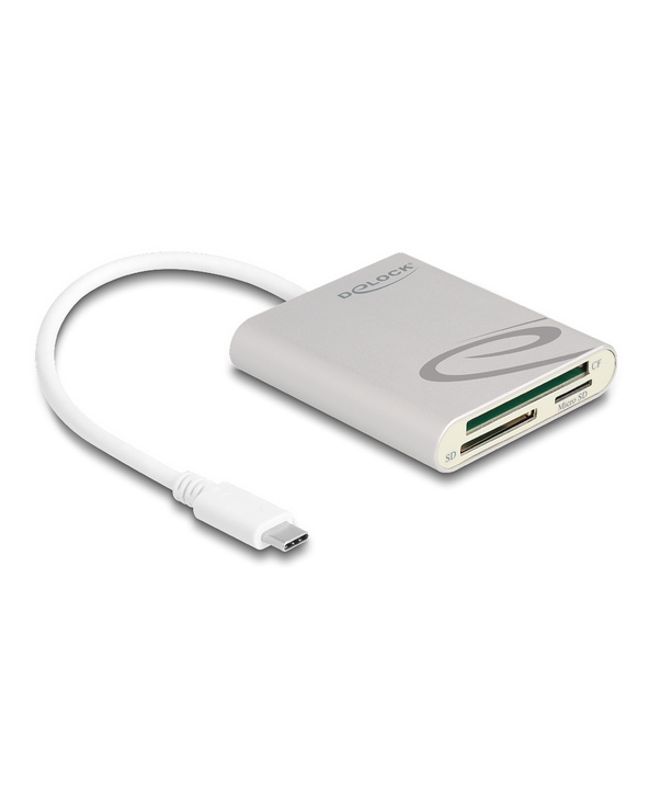 DeLOCK Lecteur de carte USB Type-C pour cartes de mémoire Compact Flash, SD ou Micro SD