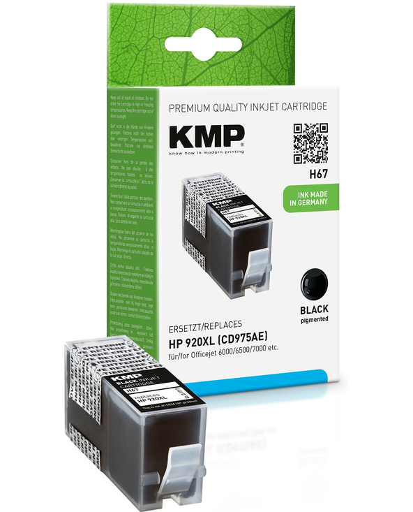 KMP H67 cartouche d'encre 1 pièce(s) Noir