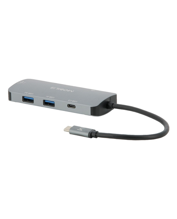 Mobilis 001382 station d'accueil Avec fil USB 3.2 Gen 1 (3.1 Gen 1) Type-C Noir, Gris