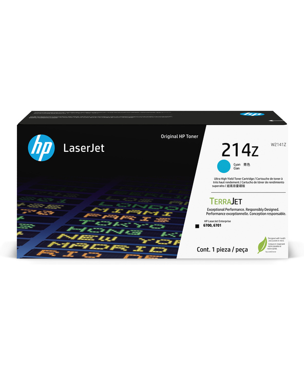 HP 214Z Toner LaserJet authentique Extra-grande capacité Cyan