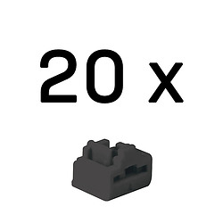 Lindy 47892 bloqueur de port RJ-45 Noir Acrylonitrile-Butadiène-Styrène (ABS) 20 pièce(s)