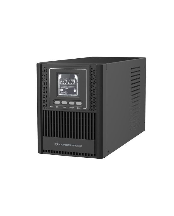 Conceptronic ZEUS52ES1K alimentation d'énergie non interruptible Double-conversion (en ligne) 1 kVA 900 W 3 sortie(s) CA