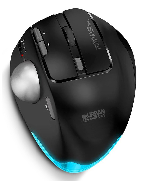 Urban Factory EMT01UF souris Bureau Droitier RF sans fil + Bluetooth 4800 DPI
