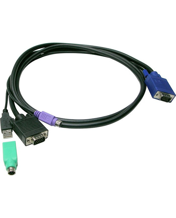 LevelOne ACC-3202 câble kvm Noir 3 m