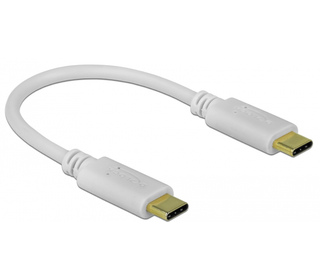 DeLOCK Câble de chargement USB Type-C, 15 cm PD 100 W avec E-Marker