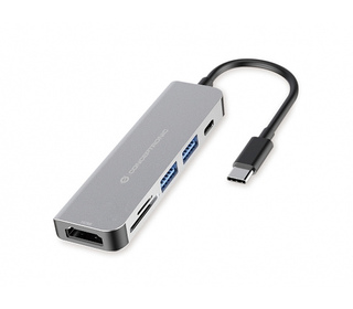 Conceptronic DONN02G station d'accueil USB 3.2 Gen 1 (3.1 Gen 1) Type-C Aluminium