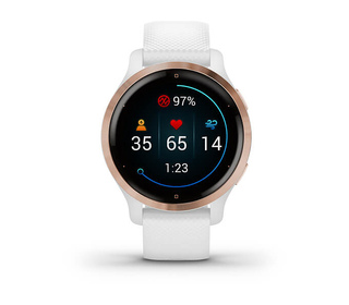 Garmin Venu 2S 2,79 cm (1.1") AMOLED 40 mm Numérique 360 x 360 pixels Écran tactile Or rose Wifi GPS (satellite)