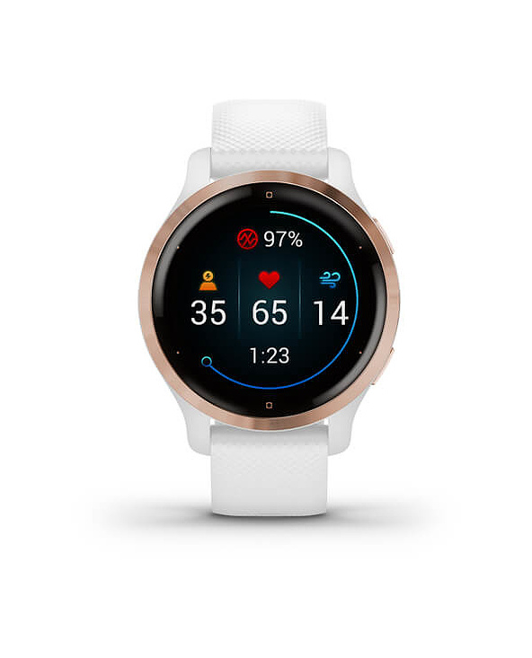 Garmin Venu 2S 2,79 cm (1.1") AMOLED 40 mm Numérique 360 x 360 pixels Écran tactile Or rose Wifi GPS (satellite)