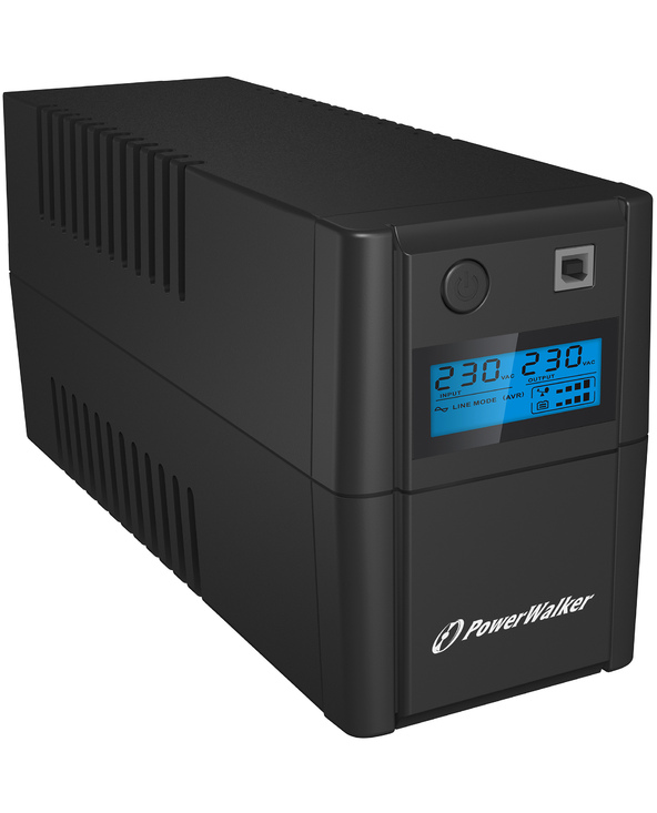 PowerWalker VI 850SE LCD/IEC alimentation d'énergie non interruptible Interactivité de ligne 0,85 kVA 480 W 4 sortie(s) CA