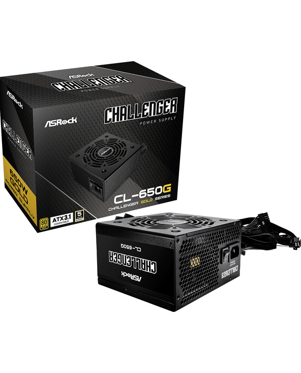 Asrock CL-650G Challenger unité d'alimentation d'énergie 650 W 20+4 pin ATX ATX Noir