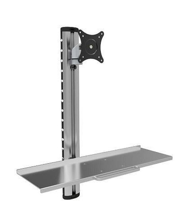 Techly ICA-PLW 01 support d'écran plat pour bureau 68,6 cm (27) Mur Argent