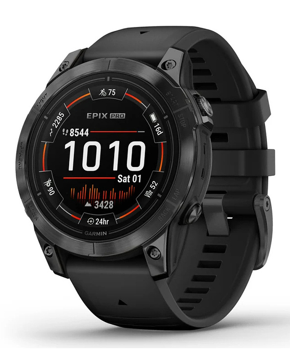 Garmin epix Pro (Gen 2) 3,3 cm (1.3") AMOLED 47 mm Numérique 416 x 416 pixels Écran tactile Gris Wifi GPS (satellite)