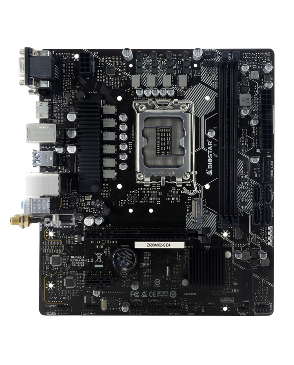Biostar Z690MX2-E D4 carte mère Intel Z690 LGA 1700 micro ATX