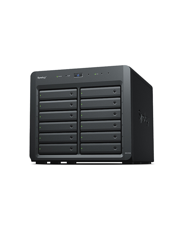 Synology DX1215II Boîtier de disques de stockage Boîtier disque dur/SSD Noir 2.5/3.5"