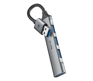 NGS IHUB4 MICRO USB 3.2 Gen 1 (3.1 Gen 1) Type-A 5000 Mbit/s Argent