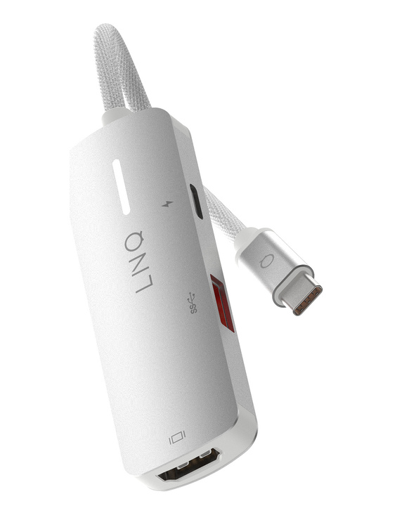LINQ byELEMENTS 4K HDMI Adapter with PD and USB-A
