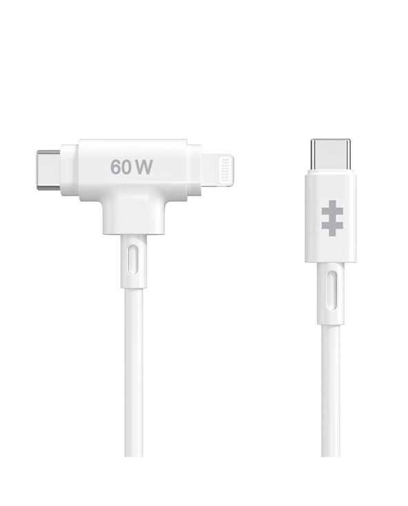 HYPER HyperJuice câble USB USB 2.0 1,5 m USB C USB C/Lightning Blanc