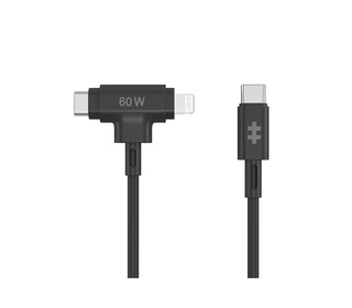 HYPER HyperJuice câble USB USB 2.0 1,5 m USB C USB C/Lightning Noir