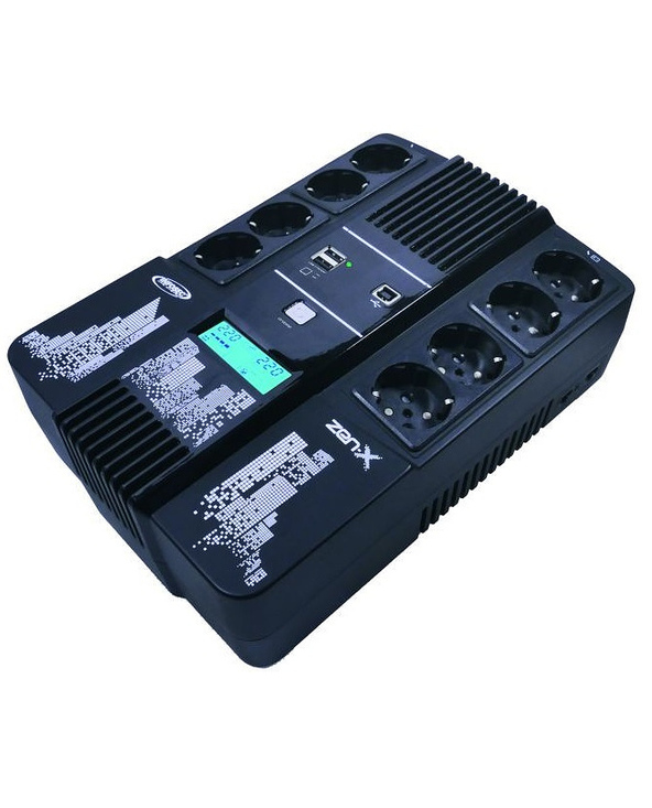 Infosec Zen-X 1000 alimentation d'énergie non interruptible Interactivité de ligne 1 kVA 600 W 8 sortie(s) CA