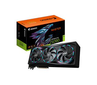 GIGABYTE AORUS GeForce RTX 5090 MASTER 32G Carte Graphique - 32 Go GDDR7, 512 bits, PCI-E 5.0, 2655MHz Fréquence du Cœur, 3 x DP
