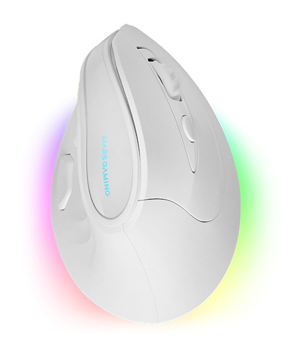Mars Gaming MMSKW souris Jouer Droitier RF sans fil + Bluetooth Optique 8400 DPI
