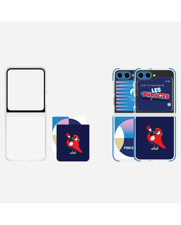 Samsung Coque interchangeable a fond d ecran dynamique pour Galaxy Z Flip5 edition Paris 2024