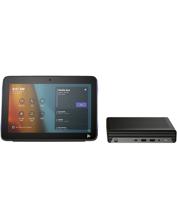 POLY Kit de base Studio G9 Plus pour Mini-PC IP HP Microsoft Teams avec TC10