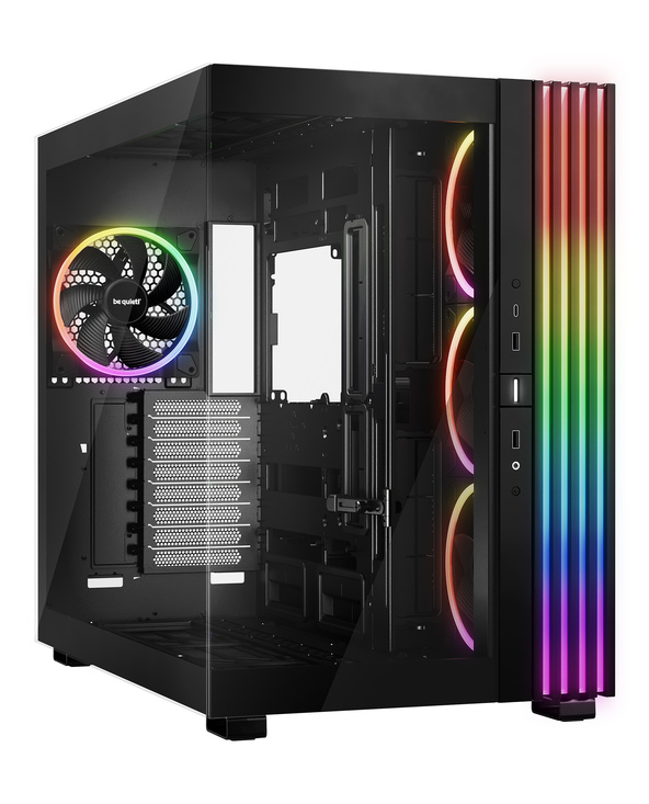 be quiet! Light Base 900 FX Noir | Boîtier PC ARGB vitré, Mini ITX / Micro ATX / ATX / E-ATX / XL-ATX, 4 ventilateurs Light Wing