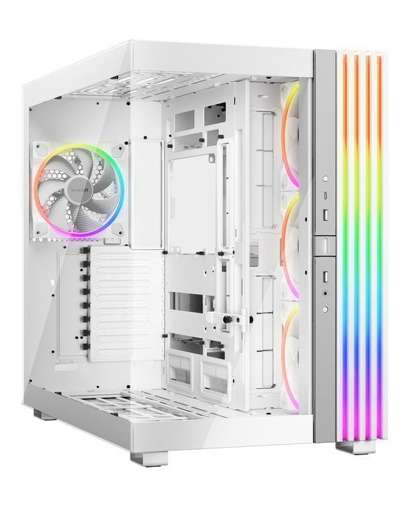 be quiet! Light Base 900 FX Blanc | Boîtier PC ARGB vitré, Mini ITX / Micro ATX / ATX / E-ATX / XL-ATX, 4 ventilateurs Light Win