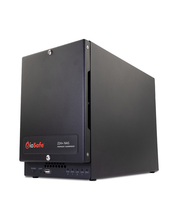 ioSafe 224+ NAS Bureau Intel Celeron J4125 2 Go DDR4 0 To HDD DSM Noir