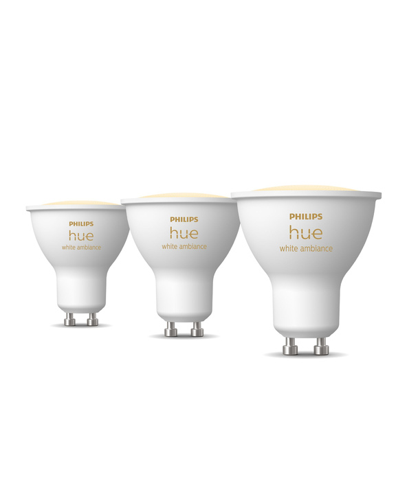 Philips Hue White ambiance GU10 - Spot connecté - (pack de 3)