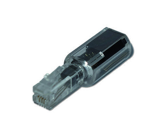 MediaRange MRCS305 connecteur de fils RJ-11 Noir, Transparent