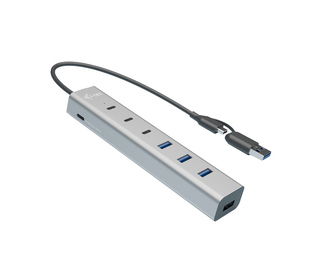 i-tec USB-C/USB-A Charging Metal HUB 7 port (3x USB-C, 4x USB-A)