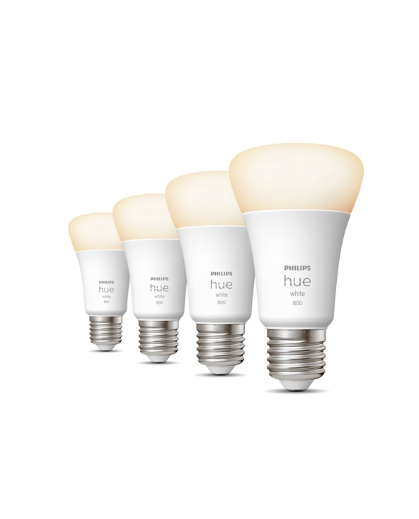 Philips Hue White A60 - Ampoule connectée E27 - 800 (pack de 4)
