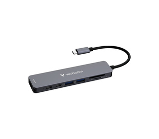 Verbatim 32158 hub & concentrateur USB 3.2 Gen 1 (3.1 Gen 1) Type-C 5000 Mbit/s Gris