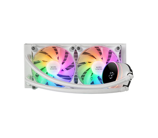 Mars Gaming ML-LCD240 Processeur Kit de refroidissement du liquide 12 cm Blanc 1 pièce(s)