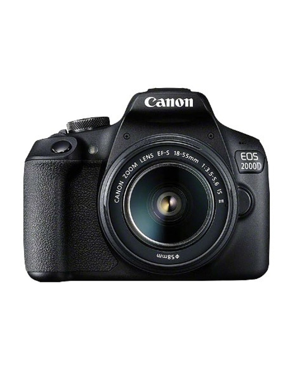 Canon EOS 2000D BK 18-55 IS II EU26 Kit d'appareil-photo SLR 24,1 MP CMOS 6000 x 4000 pixels Noir