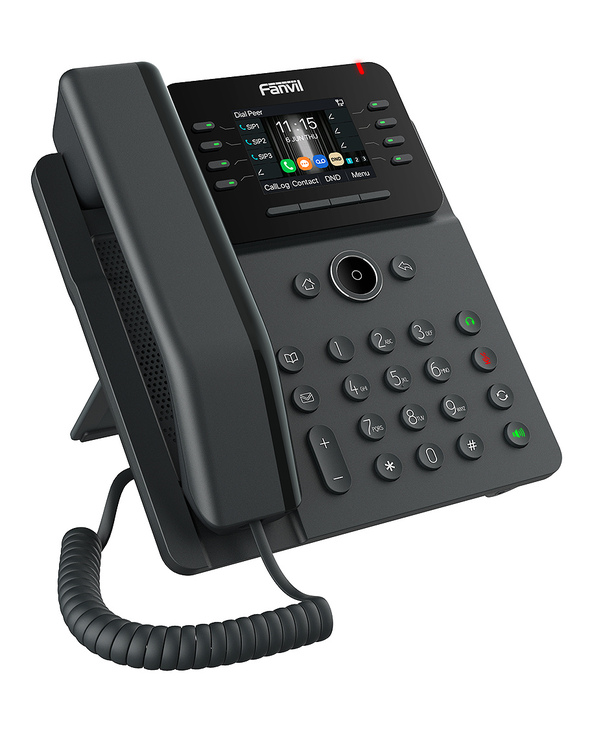Fanvil V62W téléphone fixe Noir 12 lignes LCD