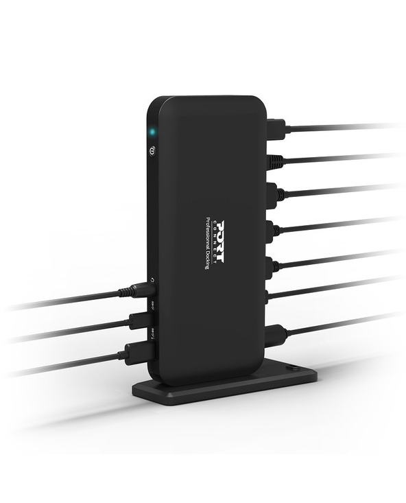 Port Designs 901910-EU station d'accueil Avec fil USB 3.2 Gen 1 (3.1 Gen 1) Type-C Noir