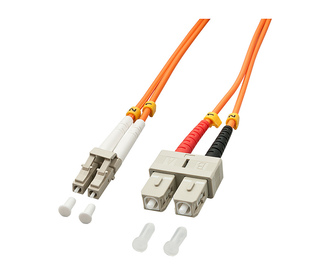 Lindy 1.0m OM2 LC - SC Duplex câble InfiniBand et à fibres optiques 1 m Orange