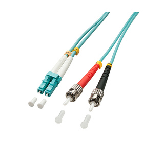 Lindy 10m OM3 LC - ST Duplex câble InfiniBand et à fibres optiques Turquoise
