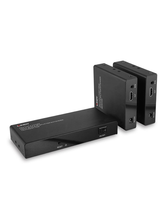 Lindy 38385 extension audio/video Émetteur et récepteur AV Noir