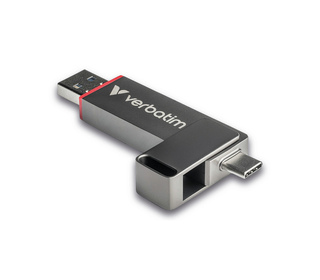 Verbatim Dual QuickStick lecteur USB flash 128 Go USB Type-A / USB Type-C 3.2 Gen 1 (3.1 Gen 1) Gris