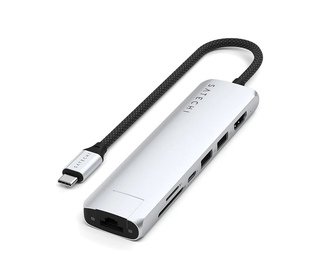 Satechi ST-P7SS hub & concentrateur USB Type-C 10000 Mbit/s Argent