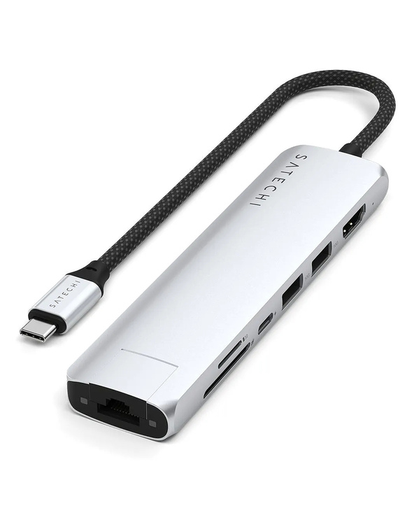 Satechi ST-P7SS hub & concentrateur USB Type-C 10000 Mbit/s Argent