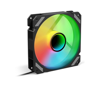 Sharkoon SHARK Mirror PWM RGB Boitier PC Ventilateur 12 cm Noir 1 pièce(s)