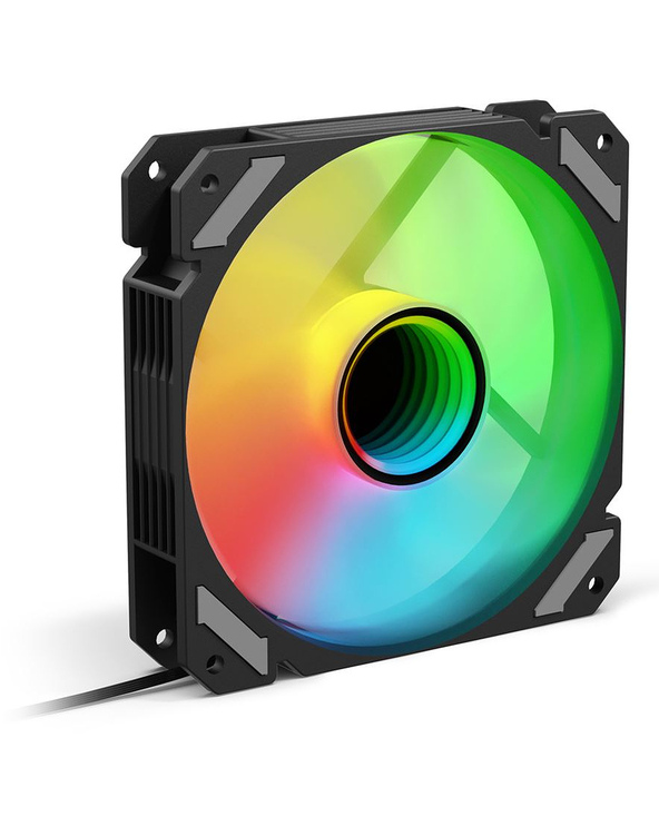 Sharkoon SHARK Mirror PWM RGB Boitier PC Ventilateur 12 cm Noir 1 pièce(s)