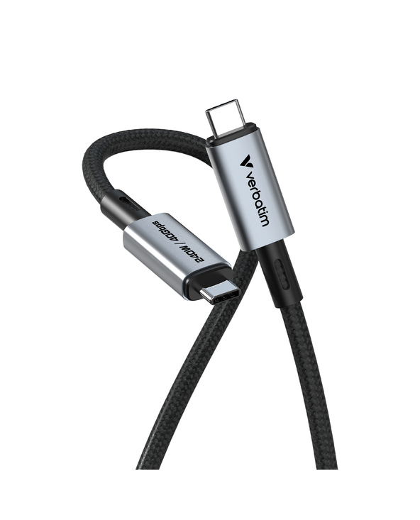 Verbatim 31847 câble USB USB4 Gen 2x2 1,2 m USB C Noir